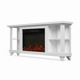 thumbnail image 5 of Real Flame Penrose 58" Slim Solid Wood & Glass Electric Fireplace in White, 5 of 11