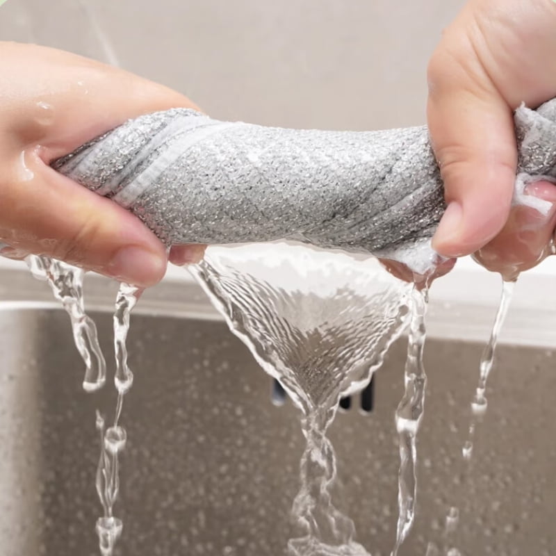 8PCS/12PCS/16PCS Set Non-Scratch Steel Wool Dishcloth - Multi Purpose Wire Dishwashing Rags Kitchen Towels and Dishcloths Sets Durable Cleaning Pads Bathroom Home Essentials Cleaning Supplies Tools