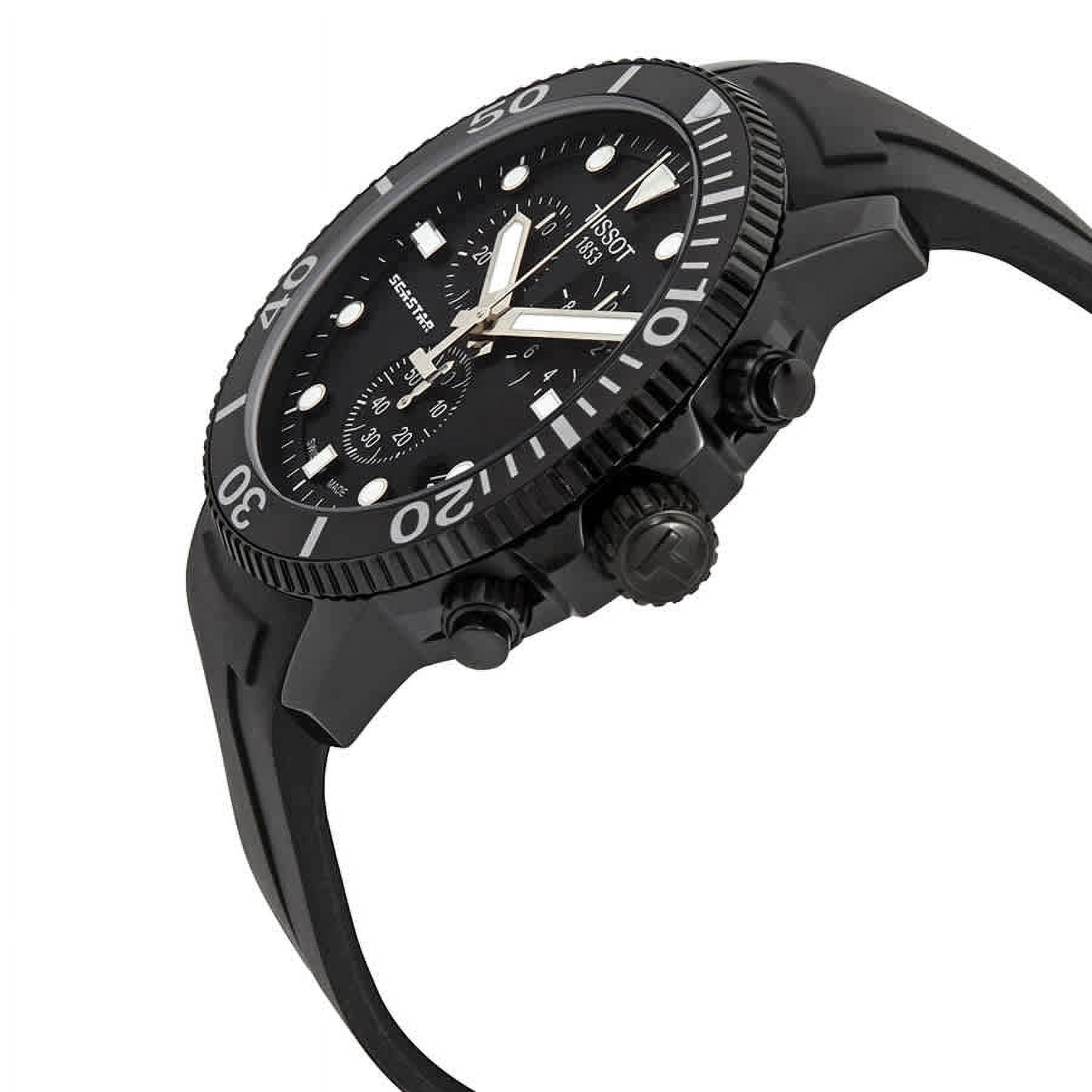 Tissot Men's Seastar 1000 Chronograph Quartz Black 45.5mm Watch