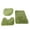 Light Green, variant on HomeDM Bathroom Rugs Set Non Slip 3 Piece Washable Bath Rugs with PVC Backing Bath Carpet,Absorbent Shower Rugs Bathroom Mats and Toilet Rug,Bath Mats for Bathroom,Bedroom, Kitchen,Tub