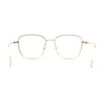 thumbnail image 4 of Classic Rectangle Retro 90s Nerdy Metal Rim Sunglasses Gold Clear, 4 of 4