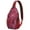 Red-10, variant on Indian Tribal Paisley Sling Bag - Retro Vintage Pattern Chest Bag - Comfortable for Travel, Biking, Hiking