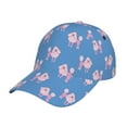 thumbnail image 2 of Baseball Cap, Pink Cute Poodle Dog Blue Trucker Hats Women Dad Hat For Workouts - Baseball Hat Adjustable Size, 2 of 2