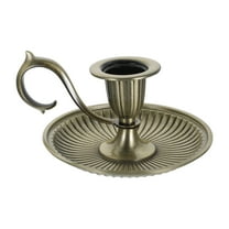 Homoyoyo Elegant Metal Candle Holder with Handle for Festive Tabletop Display