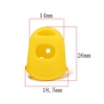 thumbnail image 2 of RUNROTOO 4 Pcs Housse de Protection en Silicone pour Guitariste Électrique - Jaune, 2 of 2