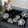 thumbnail image 3 of Entryway Rug 2'x3', White Dandelion Small Rug for Kitchen Bathroom Door Mat Indoor Entrance, Spring Flowers Botanical Vintage Black Non-Slip Area Rugs Floor Mats Carpet Front Door Rugs, 3 of 8
