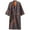 L, variant on Japanese Style Printed Jacquard Robe Breathable Soft Bathrobes Lightweight Loungewear Classic Nightwear with Pockets for Men