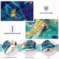 thumbnail image 3 of Blue Marbled Pattern Pillowcases, Soft and Cozy Decor Giftsative Pillow Cases with Hidden Zipper for Bedroom, Sofa, Couch, Queen Size 20x30 Inches（108）, 3 of 6