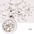 thumbnail image 3 of Special-Shaped Crystal Rectangle Glass Rhinestone Mixed Set Box, 3 of 5