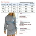 thumbnail image 7 of FANCYINN Womens Sweatshirt Fitted Bodycon Dress & Long Puffy Sleeves Stand Neck Mini Dress Pink S, 7 of 7