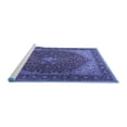 thumbnail image 2 of Ahgly Company Machine Washable Indoor Round Persian Blue Traditional Area Rugs, 3' Round, 2 of 4