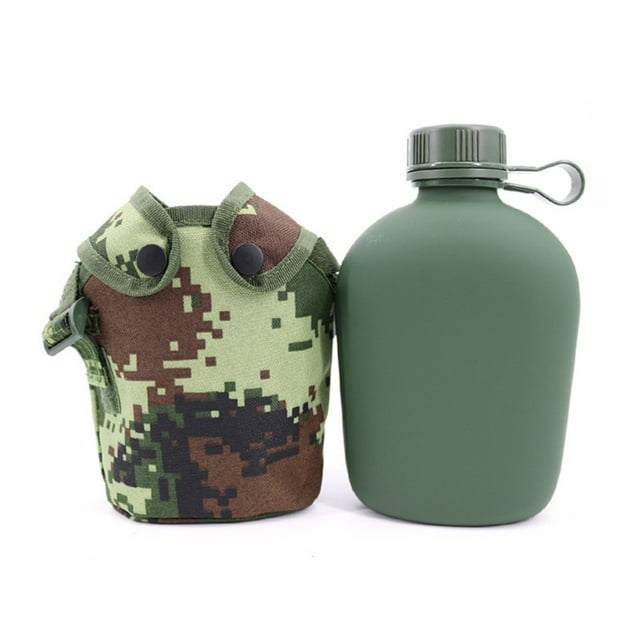 Boc 1 Set 1L Camping Kettle Large Capacity Drop Protection Heat Resistance Drink Water Outdoor Marching Jug Outdoor Activities