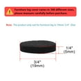thumbnail image 2 of Unique Bargains Coussins en Feutre Ronds 3/4 Pieds Anti-Rayures pour Garde-Robe de Meubles Noir 100 Pcs, 2 of 7
