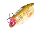 thumbnail image 5 of RICHMJ Multi Jointed Fishing Lures, 5.3in 8-Segment Lifelike Swimbait for Bass Trout Walleye, Slow Sinking Hard Lure with Treble Hooks, Realistic Topwater Freshwater Saltwater Fishing Bait (D), 5 of 8