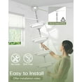 thumbnail image 4 of Barra de tensión Shower Caddy Corner ALLZONE resistente a la corrosión, color blanco, 4 of 6