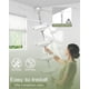 thumbnail image 4 of Barra de tensión Shower Caddy Corner ALLZONE resistente a la corrosión, color blanco, 4 of 6