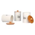 thumbnail image 2 of Sugar Jar,3pcs Tea Container Bamboo Tea Container Coffee Container Compact and Lightweight, 2 of 6