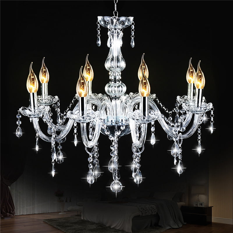 Modern Elegant Crystal Ceiling Candle Light Superior Lamp Lighting Chandelier 