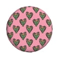 thumbnail image 3 of Spare Tire Cover, Leopard cactus Heart pink Wheel Cover Tire Covers for Trailers Car Truck Camper Universal Tire Covering Fits Diameter 17 inch, 3 of 7