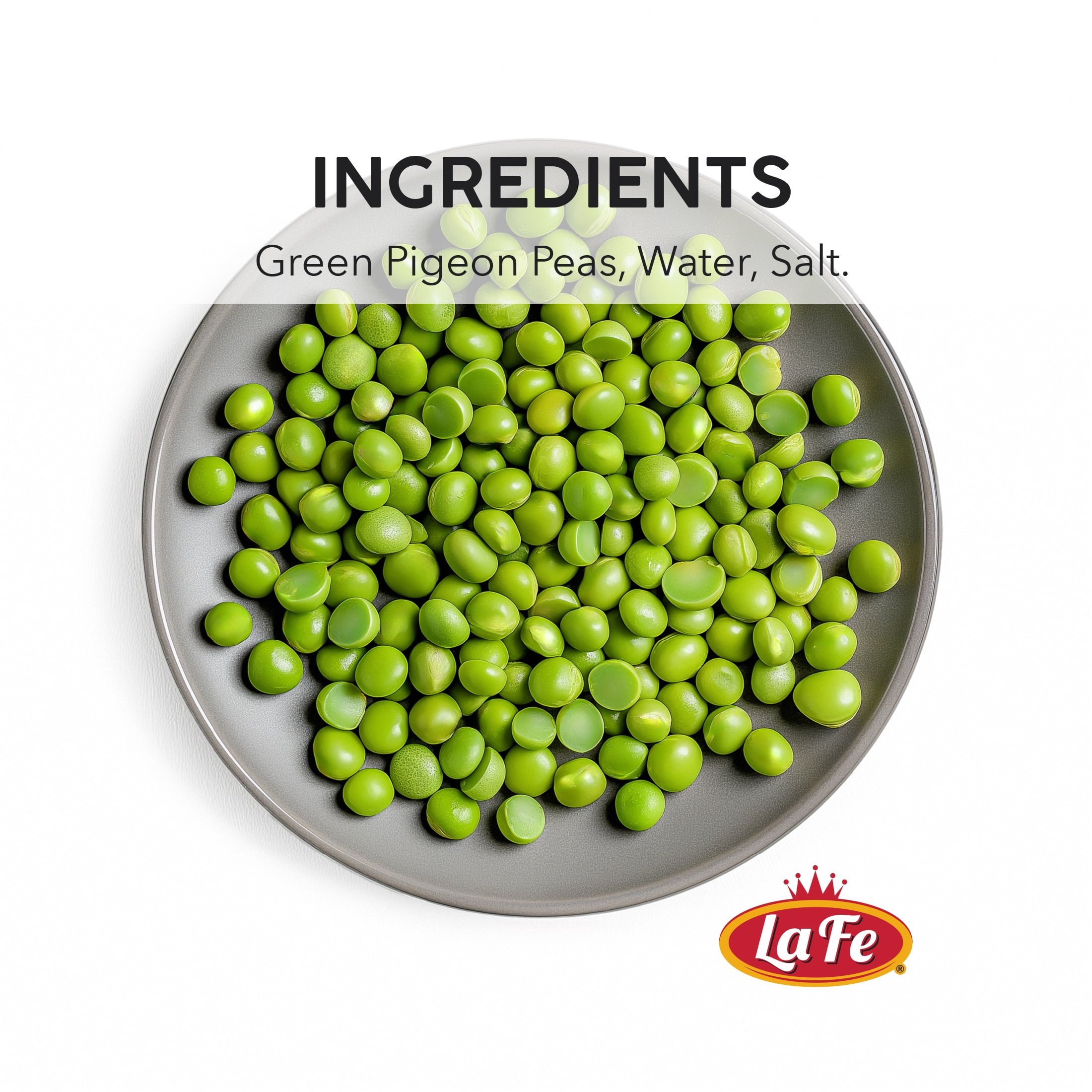 La Fe Green Pigeon Peas, 15 oz Can