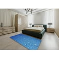 thumbnail image 4 of Ahgly Company Indoor Rectangle Patterned Blue Novelty Area Rugs, 2' x 3', 4 of 6
