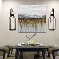 thumbnail image 4 of Candelabros de pared HPC DECOR de metal negro con LED parpadeante, 4 of 8