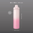 thumbnail image 5 of TAL 28oz Stainless Steel Ranger Push Lock Lid Water Bottle, Pink Shimmer, 5 of 9