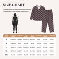 thumbnail image 4 of Fuzoiu pink bow Print Women's Long-Sleeved Pajama,Lounge Button Down Nightwear,Womens Notch Collar Pajama Set-X-Large, 4 of 7