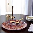 thumbnail image 2 of Red Pomegranate 1081-9 Ballad Platter, Purple & Orange, 2 of 4
