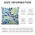 thumbnail image 5 of COMIO  Blue Leaf Pillow Covers Green Throw Pillow Cases  Natural Modern Farmhouse Nautical Pillow Covers with Soft  Decorative for Couch Bed Living Room Outdoor, 5 of 5