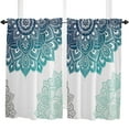 thumbnail image 5 of Mandala Pattern Gradient Small Curtain Rod Pocket Short Curtains Half Drapes Partition Cabinet Door Window Curtains Home Decor, 5 of 6