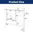 thumbnail image 5 of YINGYING 36" Bathroom Vanity with Sink, Bathroom Vanities with Soft-closing Doors, Freestanding  Bathroom Storage Cabinet 4 Soft-Closing Drawers & Metal Handles, 5 of 12