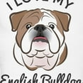 thumbnail image 3 of CafePress - I Love My English Bulldog - Women's Light Pajamas, 3 of 4