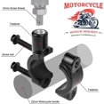 thumbnail image 2 of 2 soportes para espejo de motocicleta para montaje en manillar de 22 mm, para espejo lateral de 10 mm, aluminio (negro) oso de fresa  Electrónica, 2 of 5