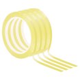 thumbnail image 1 of Unique Bargains Ruban pour Tableau Blanc 1/4 Pieds Ruban Effaçable à Sec Fin, Jaune Clair, Lot de 4, 1 of 6