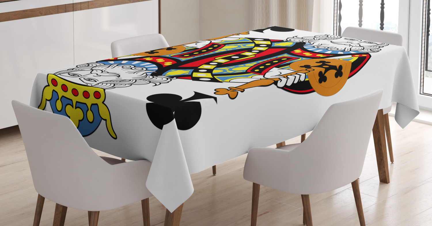 King Tablecloth, King of Clubs Playing Gambling Poker Card Game Leisure