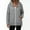 Gray women winter hooded jacket a1, variant on Women Winter Hooded Zip Up Jackets Warm Casual Basic Windbreaker Outwear Solid Trench Coats Dressy Fashion Clothes, Light Blue M