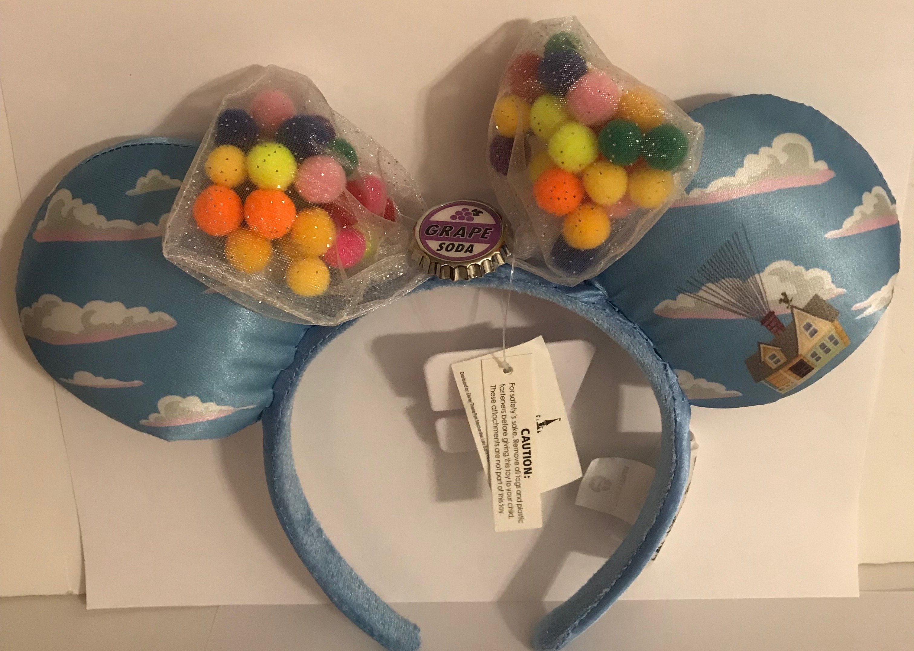 Details about   Disney Parks UP Grape Soda Cap Balloons 2020 Minnie Ears Rare Pixar Headband 