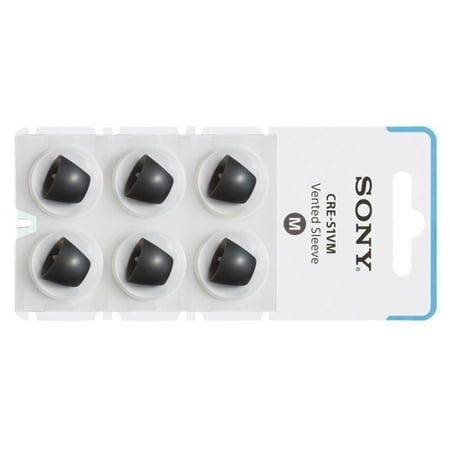 Sony - OTC Hearing Aid Vented Sleeve for CRE-C10 - Black