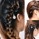 thumbnail image 2 of Trenzas étnicas coloridas para el cabello, joyería DIY, bucles, trenza, tocado, anillo, coleta, accesorio, 2 of 5