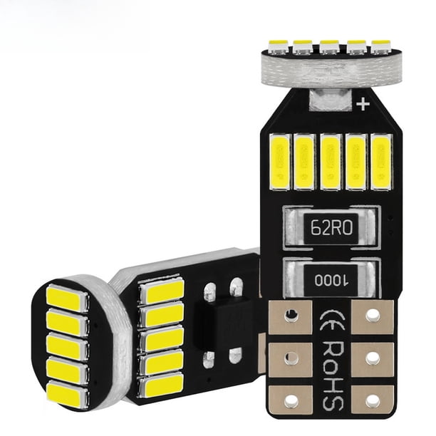 Luz Indicadora de Ancho LED para Automóvil ENTASSER T10 4014 15SMD W5W