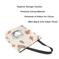 thumbnail image 3 of FORMRS Womens Canvas Tote Bag with Zipper Inner Pocket Shoulder Handbag, Fall Coffee, 3 of 7