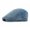 Blue-b, variant on Harrington&Co. Hatters Denim Vintage Cap Newsboy Flat Ivy Pre-shaped Hard Brim, Adjustable Dual Side Metal Buckles, Breathable Washed Cotton Cabbie Hat