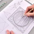 thumbnail image 6 of Rollbacks & More 2X Multifunctional Circle Drawing Template, Geometric Tool, Measuring Ruler, Rotatable Angle, 6 of 8