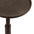 thumbnail image 6 of Kate and Laurel Truxton Modern Round Metal Drink Table, 9 x 9 x 22, Bronze, Transitional Cast Aluminum Pedestal Table for Use as Indoor Plant Stand or Living Room Decor, 6 of 8