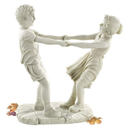 Design Toscano Little Girl and Boy Dancing Garden Statue: Large