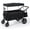 Black, variant on Garvee Heavy Duty Folding Wagon Cart with Storage Bag - Collapsible Utility Wagon with Steel & Aluminum Frame, All-Terrain Wheels, 3-Cross Fold Rear Opening, Portable Outdoor Cart for Camping, Green