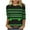 Black, variant on St. Patricks Day Womens Tops with 3/4 Sleeves Crewneck Shirts Star Pullover Holiday Outerwear Black S