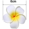 thumbnail image 6 of 50 Pcs Artificial Plumeria Flower Hawaiian White Foam Frangipani Petals Cap Hair Hat Wreath Floral DIY Craft for Home Beach Wedding Party Decoration, 6 of 6
