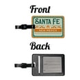 thumbnail image 4 of Santa Fe NM New Mexico Travel Vacation Stamp Faux Leather Travel Luggage Tag, 4 of 7